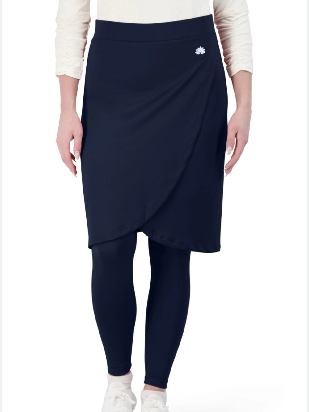 Snoga Athletics faux wrap skirt with built in leggings in Black size small